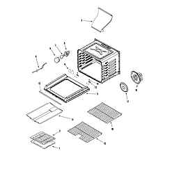 AGR5835QDQ Freestanding Gas Range Cavity Parts diagram